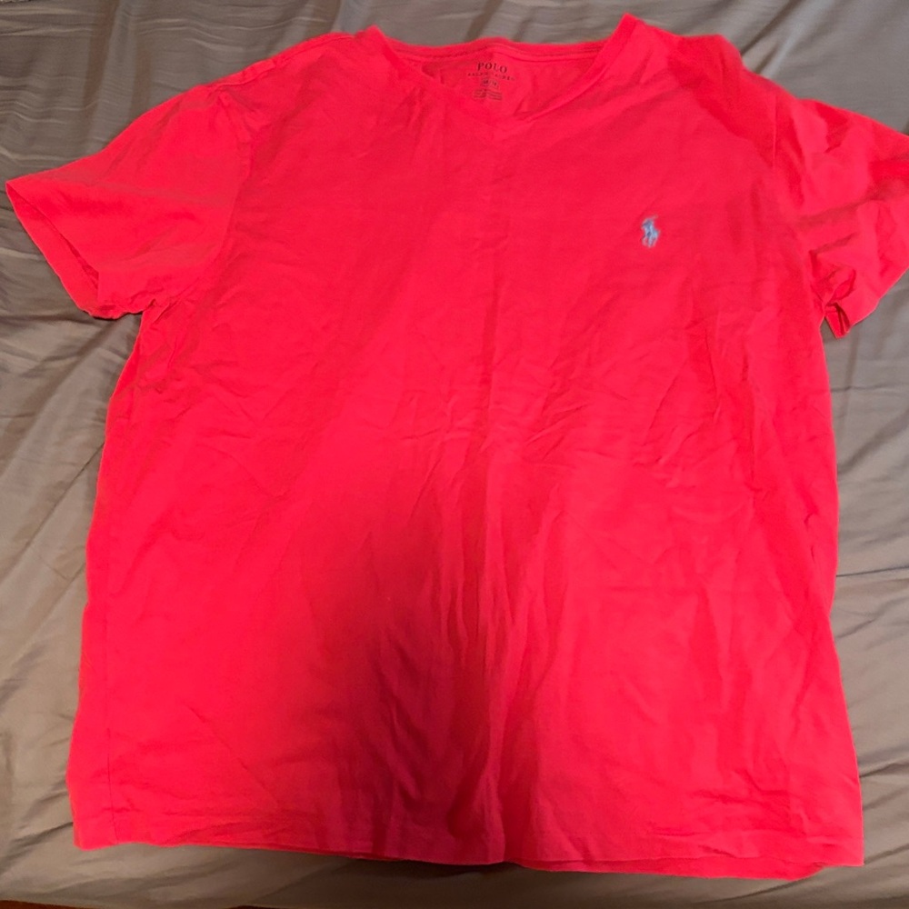 Polo Ralph Lauren Red V neck t shirt